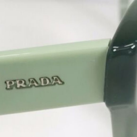 PRADA Two Tone-Green Eyeglass Frames NEW / No Case - Picture 6 of 11
